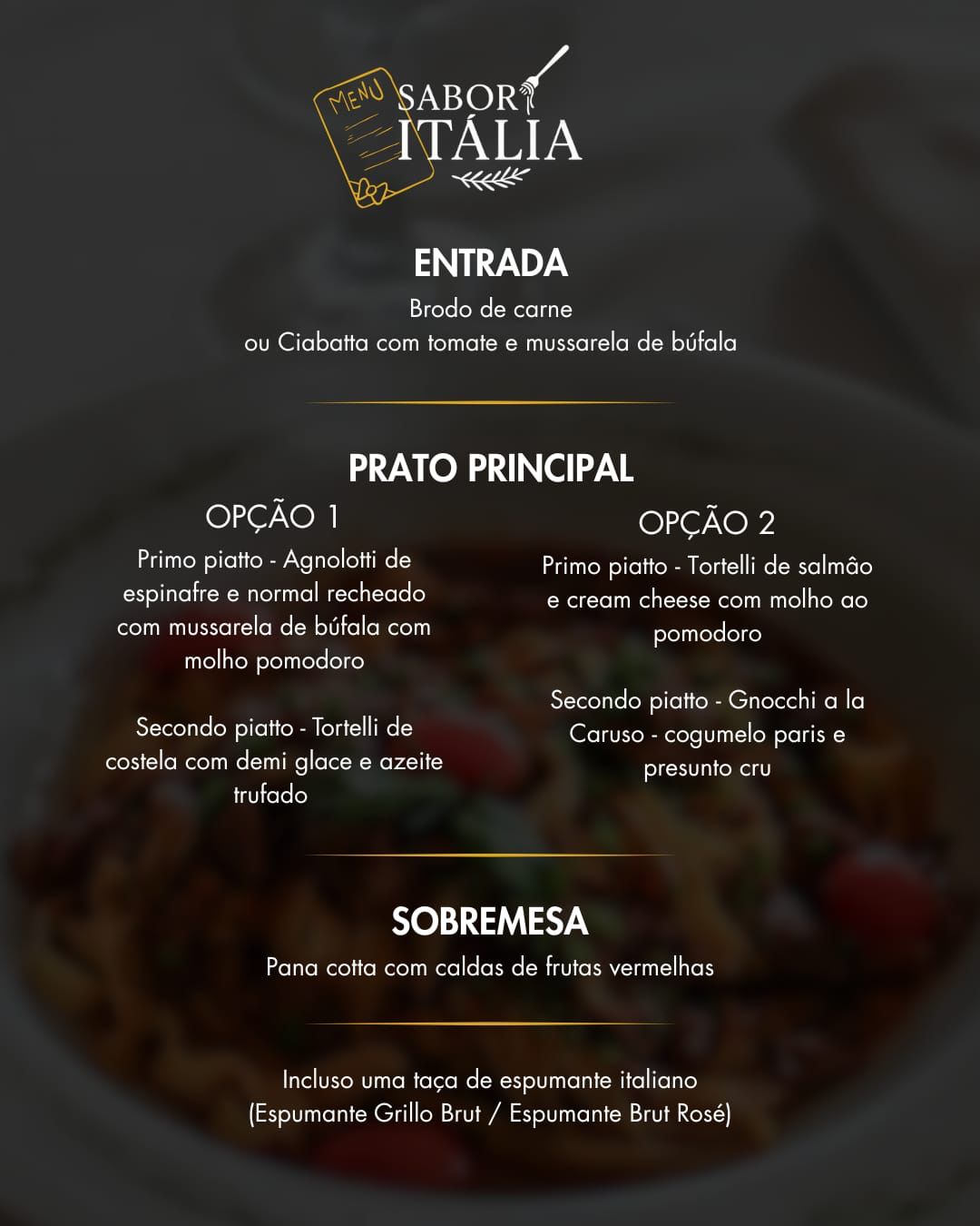 15/05 – Jantar Sabor Itália no Opera Arte