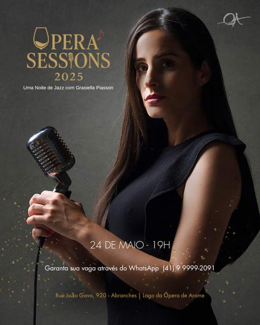 24/05 – ÓPERA SESSIONS 2025 – Uma Noite de Jazz com Grasiella Piasson